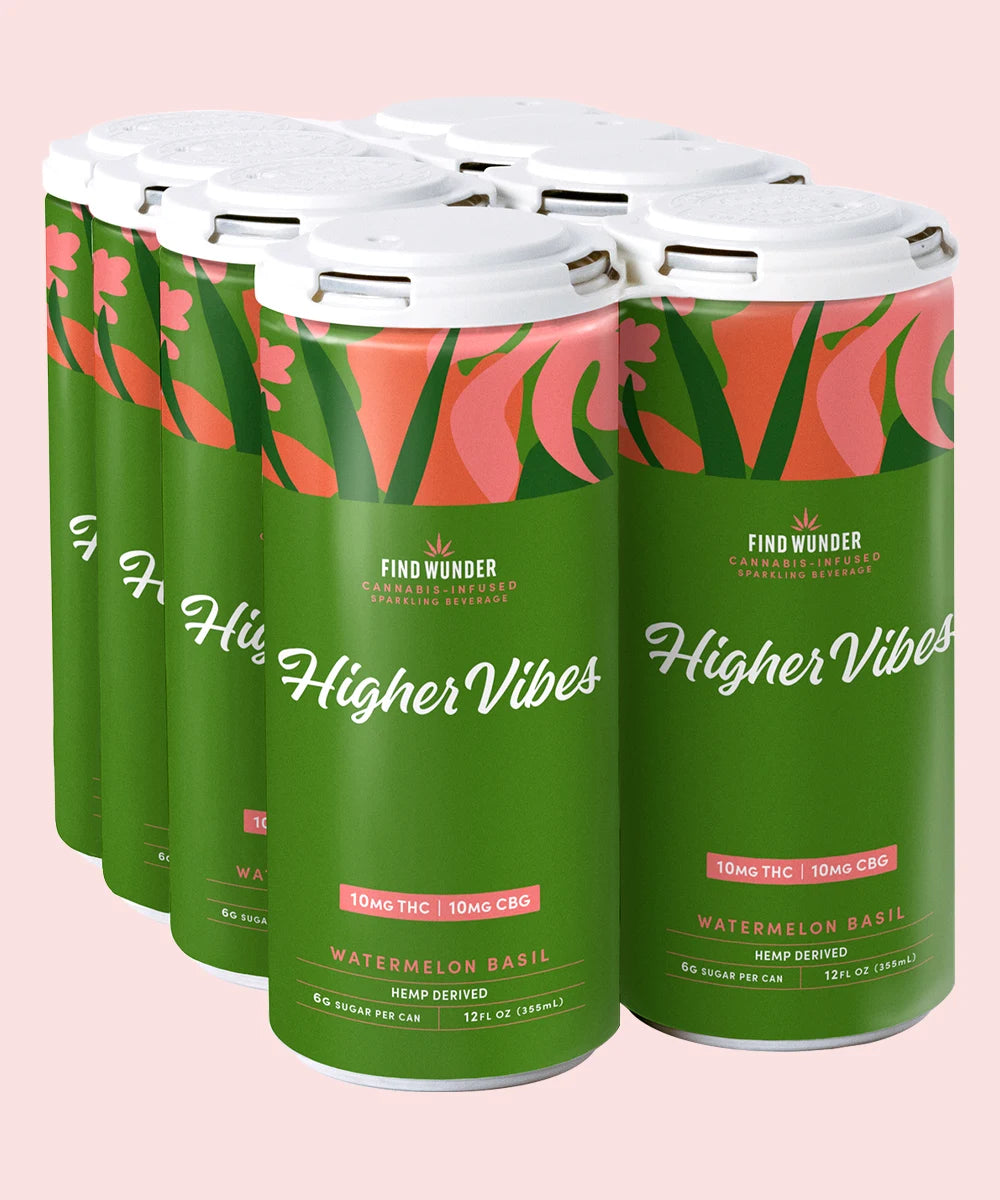 Watermelon Basil THC Seltzer, 10mg | Find Wunder