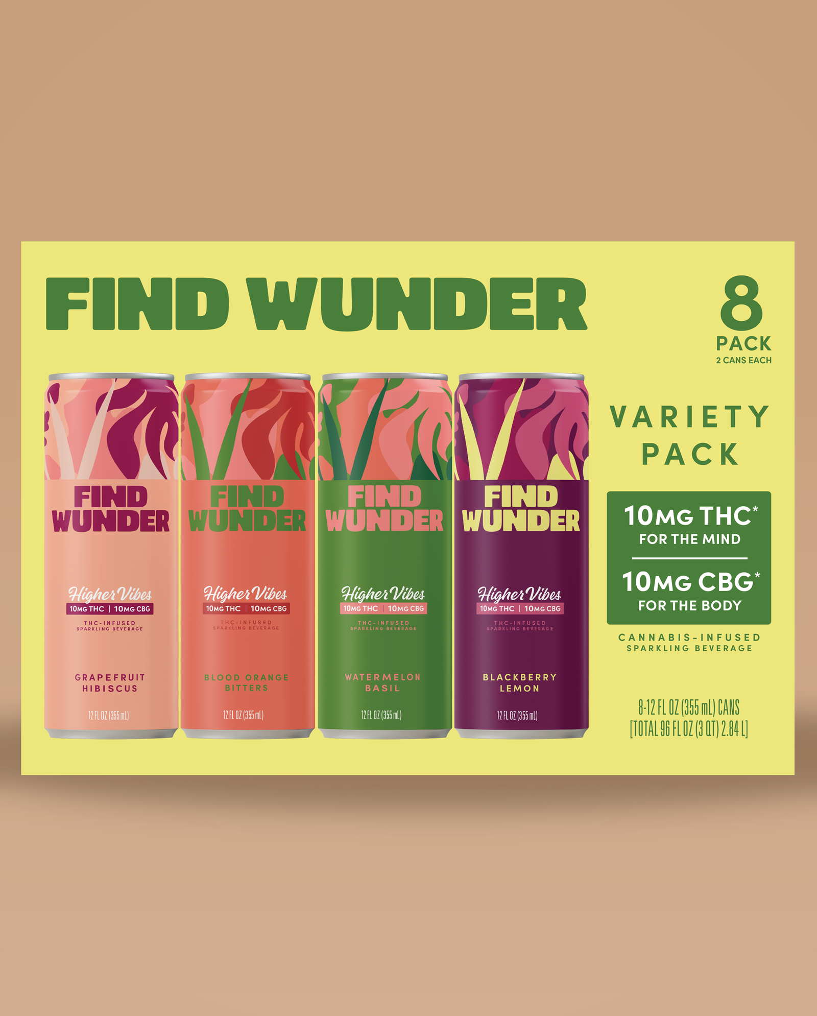 Higher Vibes 8-pack variety carton
